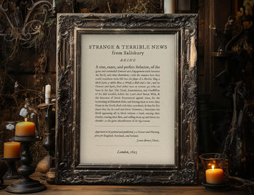 Strange & Terrible News - Witchcraft Poster